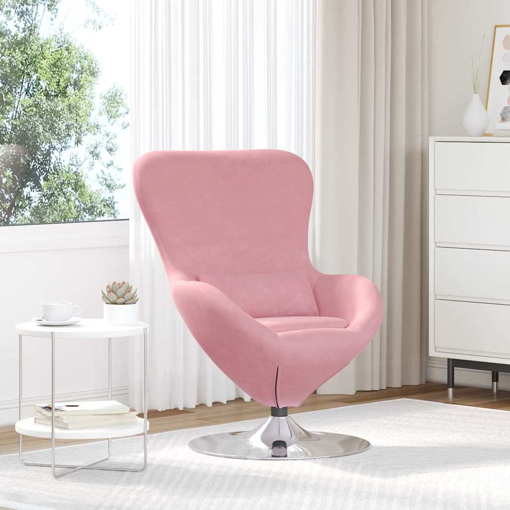 Eiersessel Rosa Samt