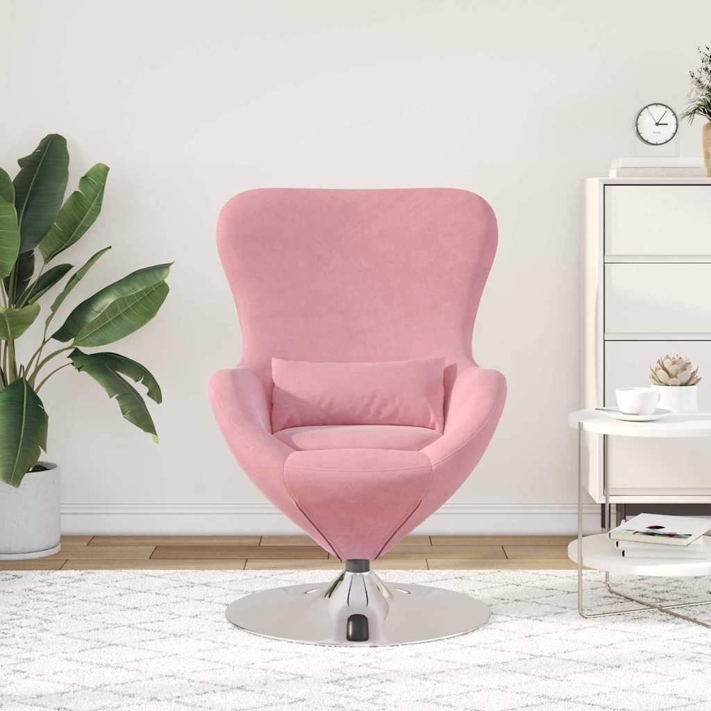 Eiersessel Rosa Samt