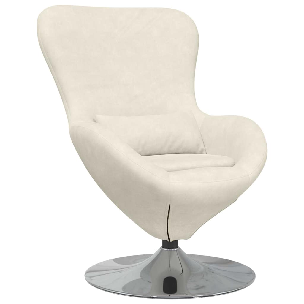Eiersessel Creme Samt