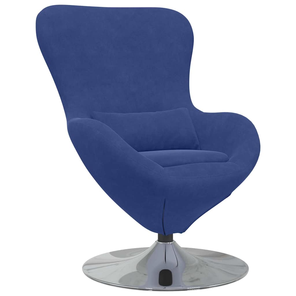 Eiersessel Polizeiblau 63 x 73 x 90 cm Samt