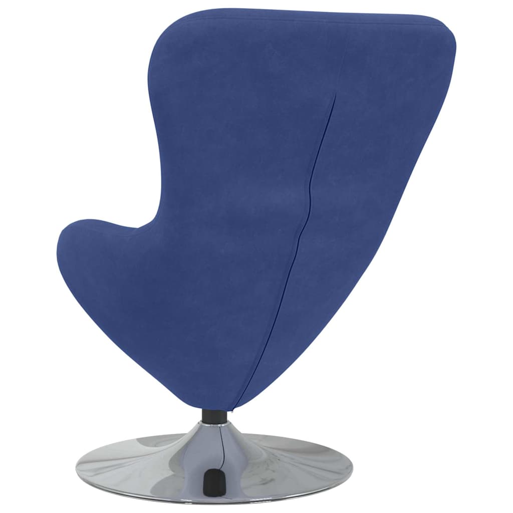 Eiersessel Polizeiblau 63 x 73 x 90 cm Samt