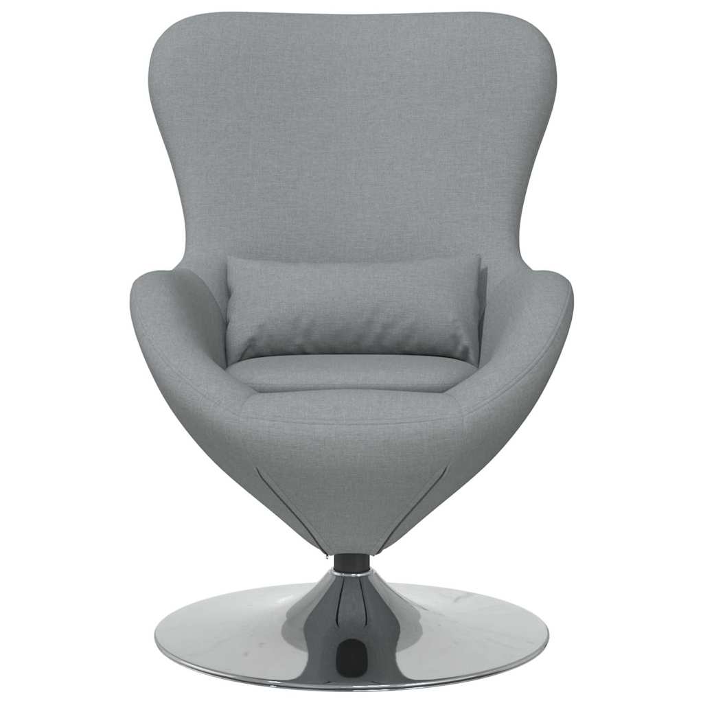 Eiersessel Hellgrau 63 x 73 x 90 cm Stoff
