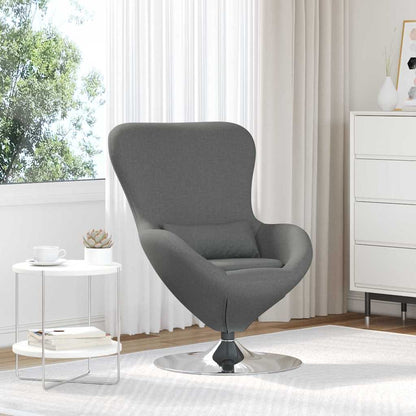 Eiersessel Dunkelgrau 63 x 73 x 90 cm Stoff