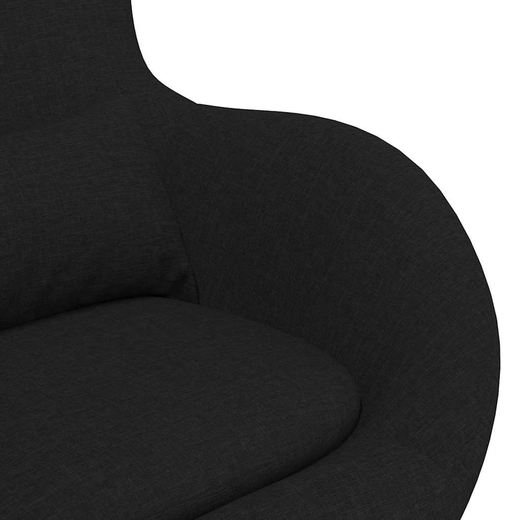 Eiersessel Schwarz 63 x 73 x 90 cm Stoff