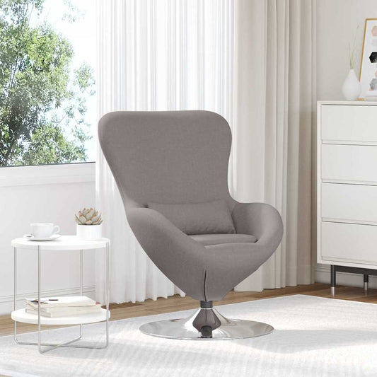 Eiersessel Taupe 63 x 73 x 90 cm Stoff