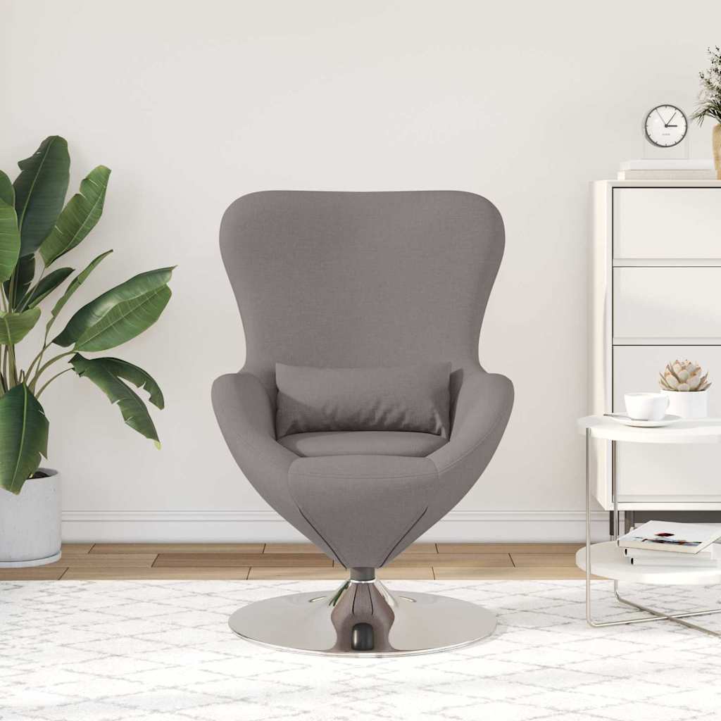 Eiersessel Taupe 63 x 73 x 90 cm Stoff
