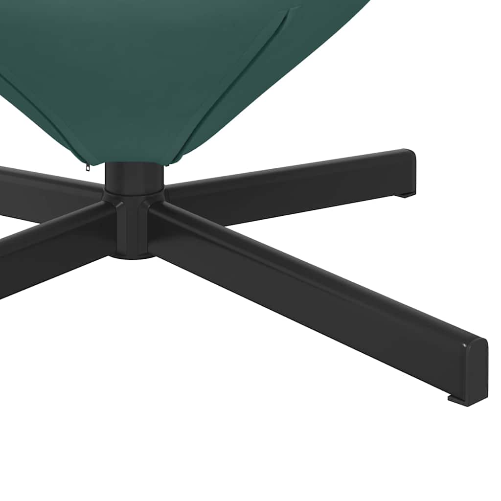 Eiersessel Dunkelgrün 63 x 73 x 90 cm Samt