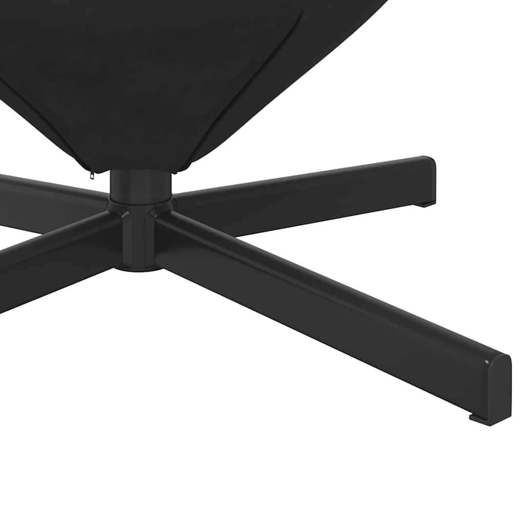 Eiersessel Schwarz 63 x 73 x 90 cm Samt