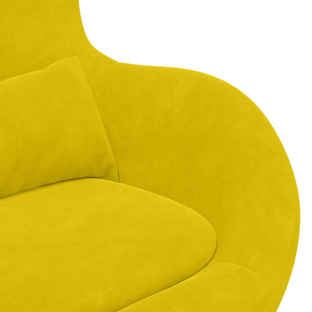 Eiersessel Gelb 63 x 73 x 90 cm Samt