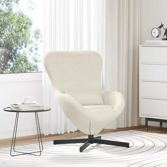 Eiersessel Creme 63 x 73 x 90 cm Samt