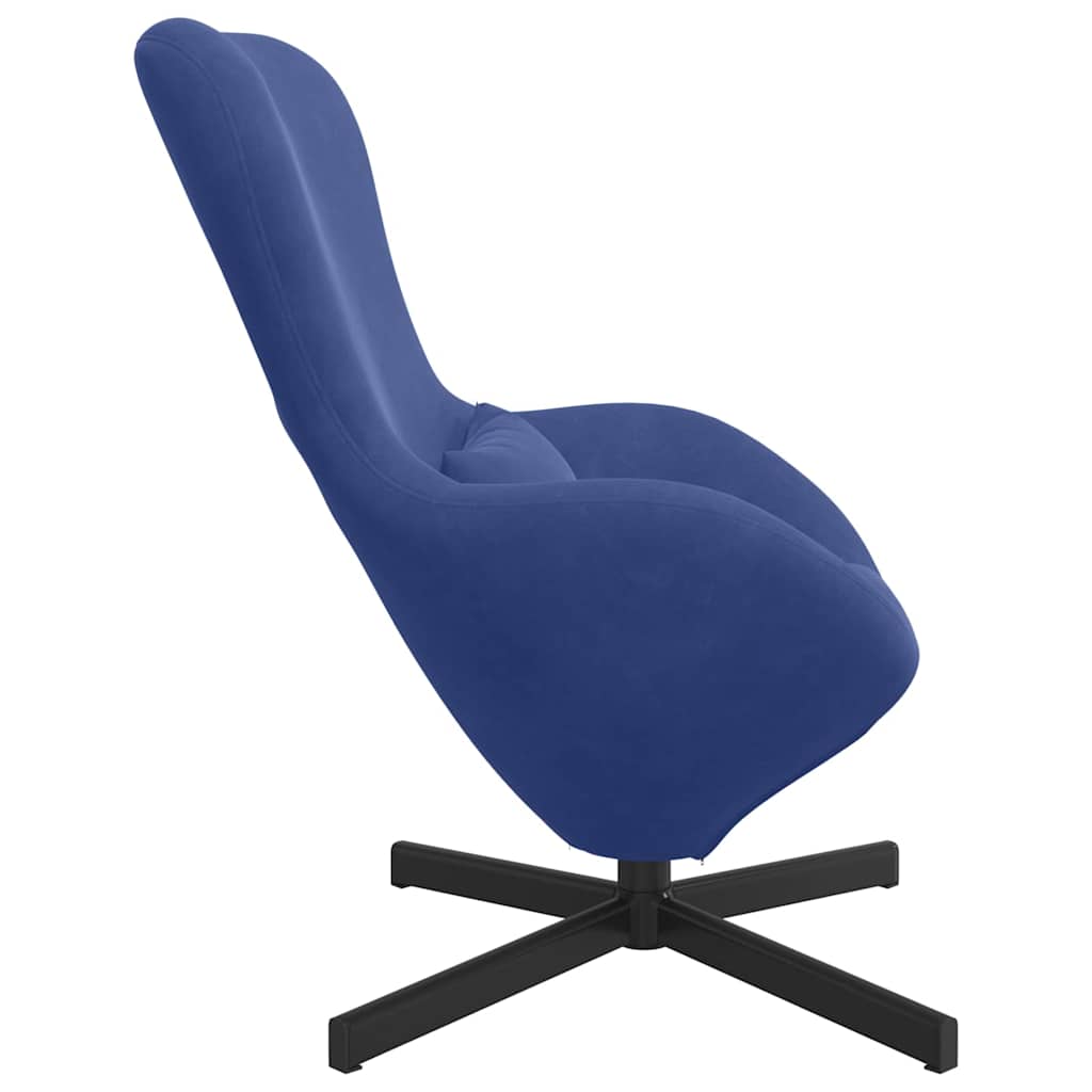 Eiersessel Polizeiblau 63 x 73 x 90 cm Samt