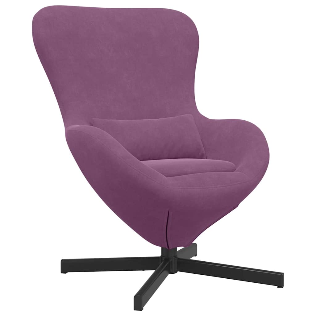 Eiersessel Lila 63 x 73 x 90 cm Samt