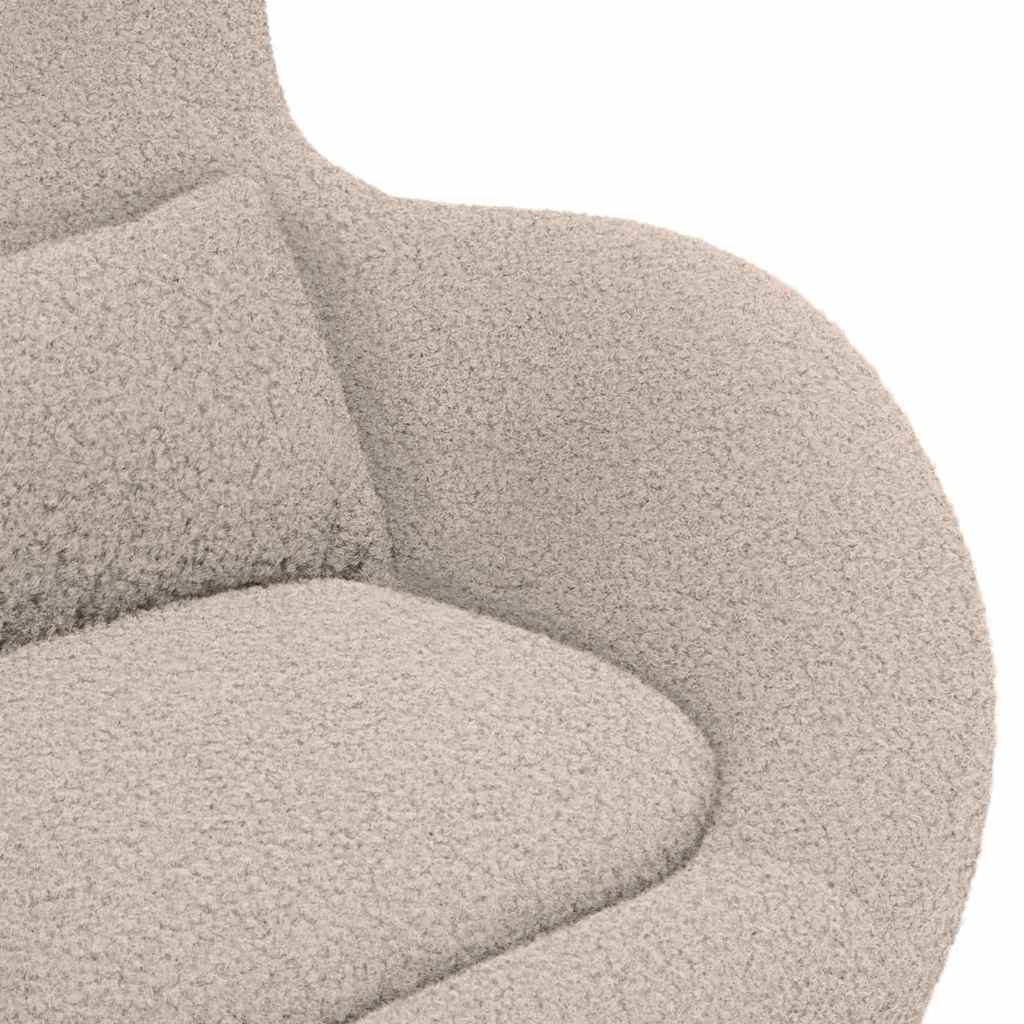 Eiersessel Hellgrau 63 x 73 x 90 cm