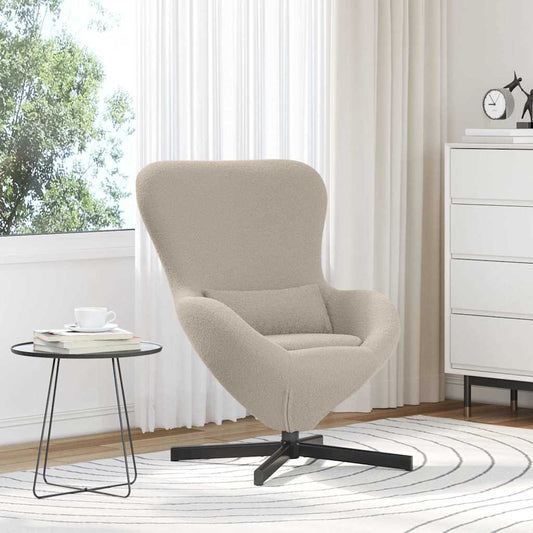 Eiersessel Hellgrau 63 x 73 x 90 cm