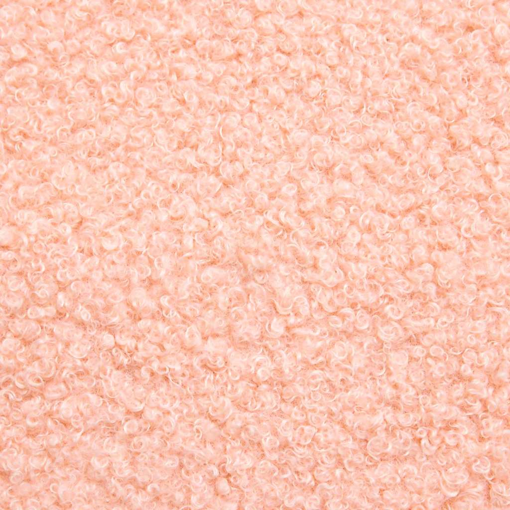 Eiersessel Rosa 63 x 73 x 90 cm Lockiger wollähnlicher Stoff
