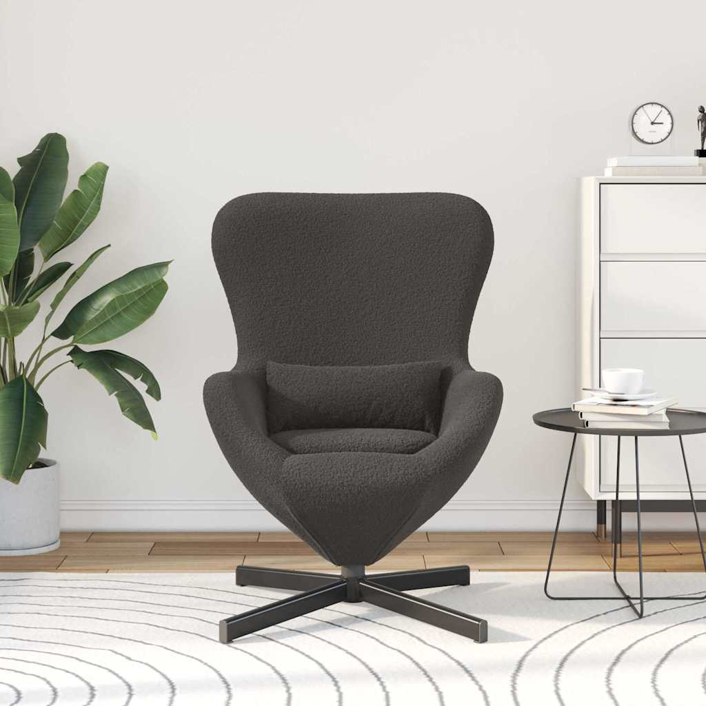 Eiersessel Dunkelgrau 63 x 73 x 90 cm