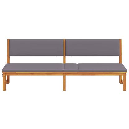 Sonnenliege Öl-Natur 200 x 57 x 75cm Massivholz Akazie