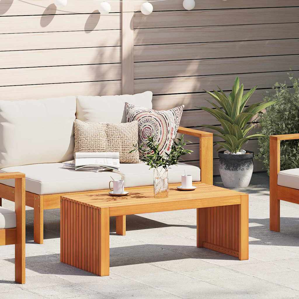 Couchtisch Braun 90 x 45 x 35 cm Akazie Massivholz