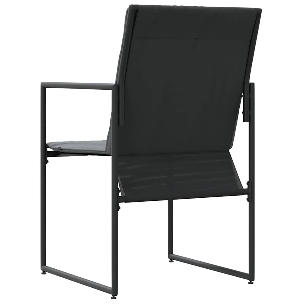 Stuhl 4 Stk. Schwarz und Anthrazit Textilene
