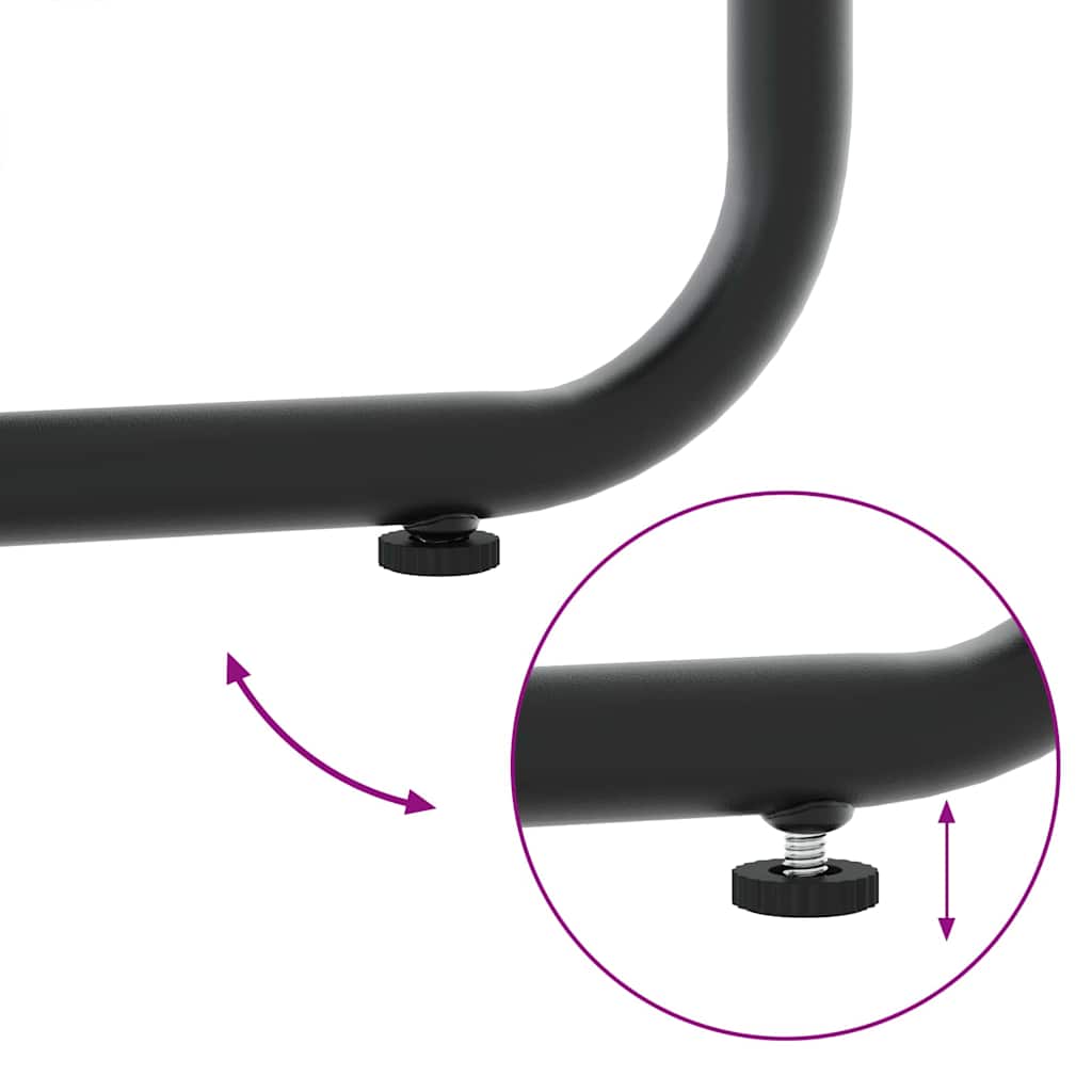 Stuhl 4 Stk. Schwarz und Anthrazit PE-Rattan