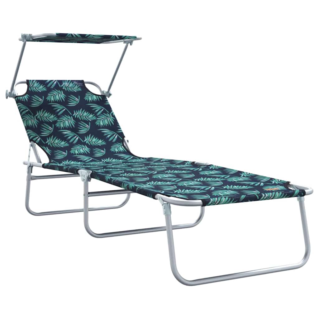 Sonnenliege 2-Person 2 pcs Grün 58 x 188 x 77cm Stoff