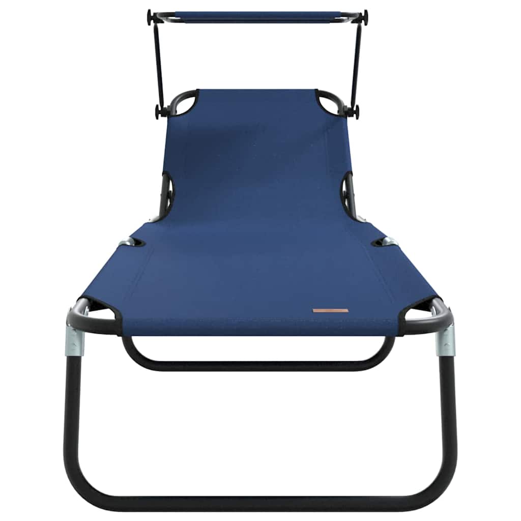 Klappbare Sonnenliege Blau 190 x 57 x 81 cm Oxford