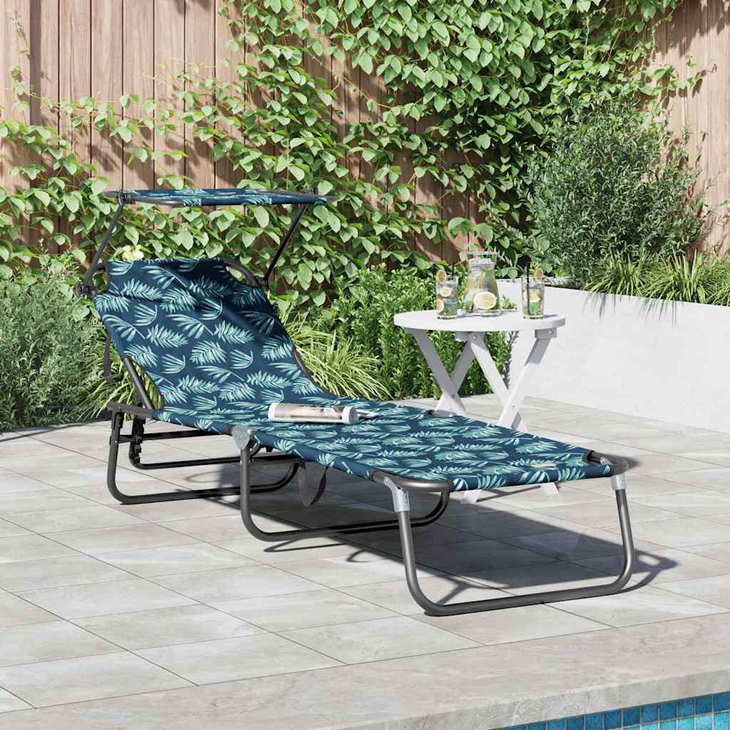 Klappbare Sonnenliege Mehrfarbig 190 x 57 x 81 cm Oxford