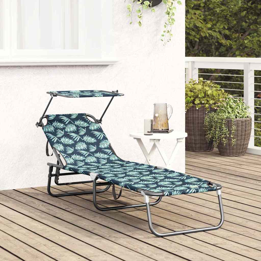 Klappbare Sonnenliege Mehrfarbig 190 x 57 x 81 cm Oxford