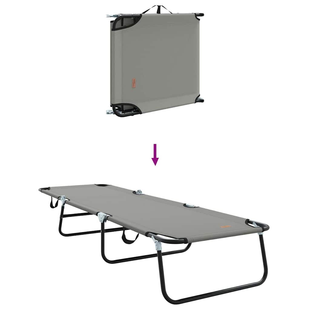 Klappbare Sonnenliege Grau 188 x 57 x 86,5 cm Polyester