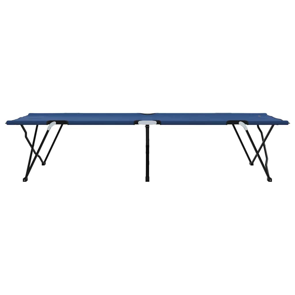 Klapp Schlafbett fürs Camping Blau 206 x 76 x 74 cm