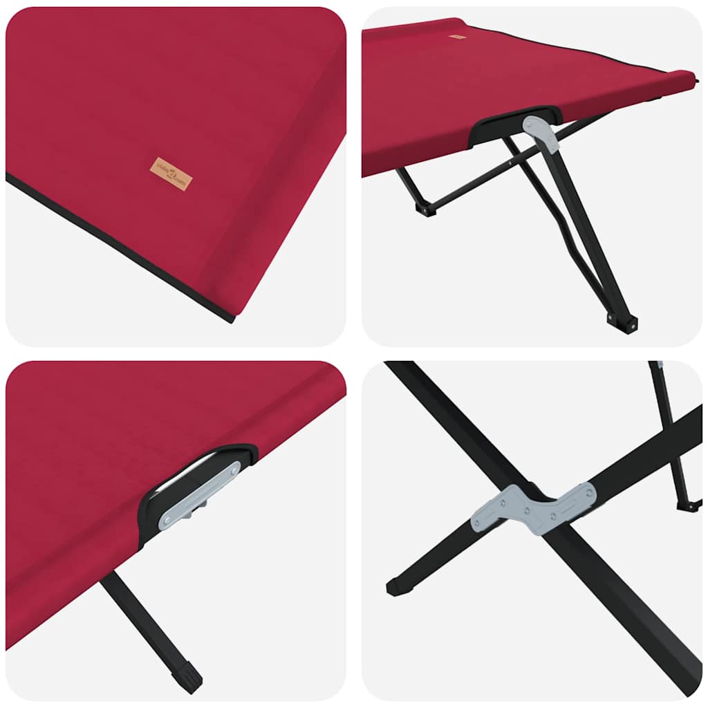 Klapp Schlafbett fürs Camping Rot 206 x 76 x 74 cm