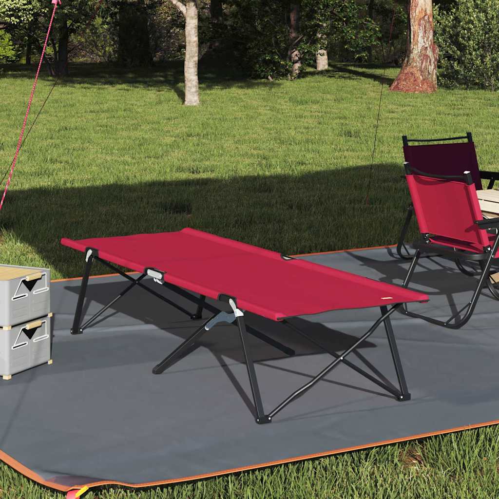 Klapp Schlafbett fürs Camping Rot 206 x 76 x 74 cm