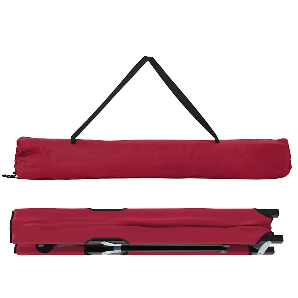 Klapp Schlafbett fürs Camping Rot 206 x 76 x 74 cm