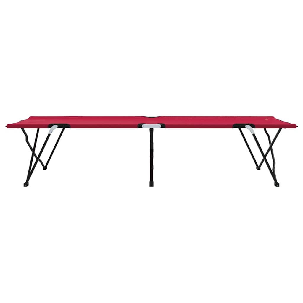 Klapp Schlafbett fürs Camping Rot 206 x 76 x 74 cm