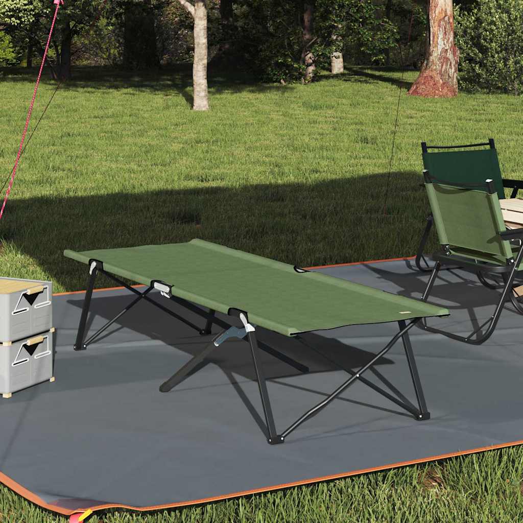 Klapp Schlafbett fürs Camping Grün 206 x 76 x 74 cm