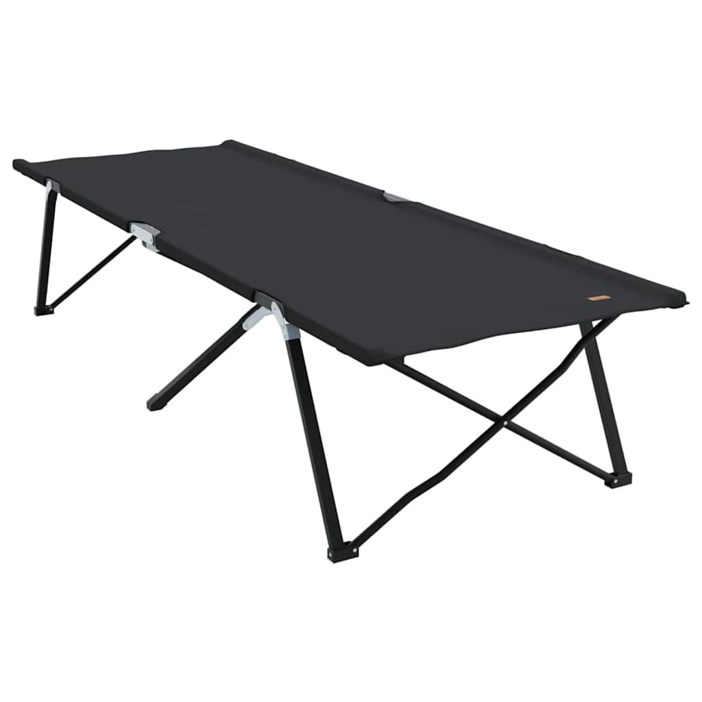 Klapp Schlafbett fürs Camping 2 stk. Schwarz 206 x 76 x 74 cm