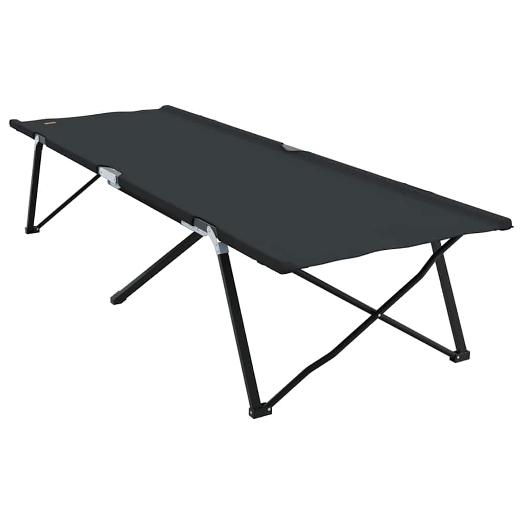 Klapp Schlafbett fürs Camping 2 stk. Schwarz 206 x 76 x 74 cm