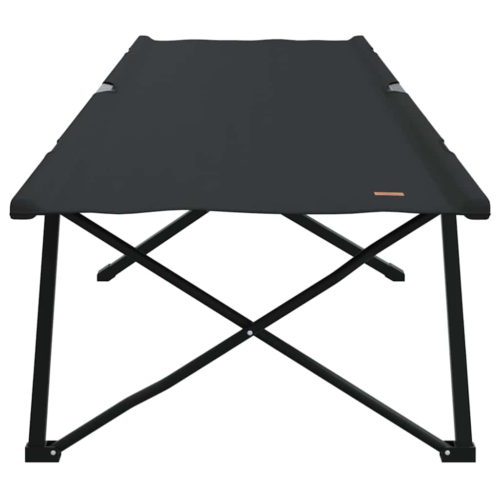Klapp Schlafbett fürs Camping 2 stk. Schwarz 206 x 76 x 74 cm