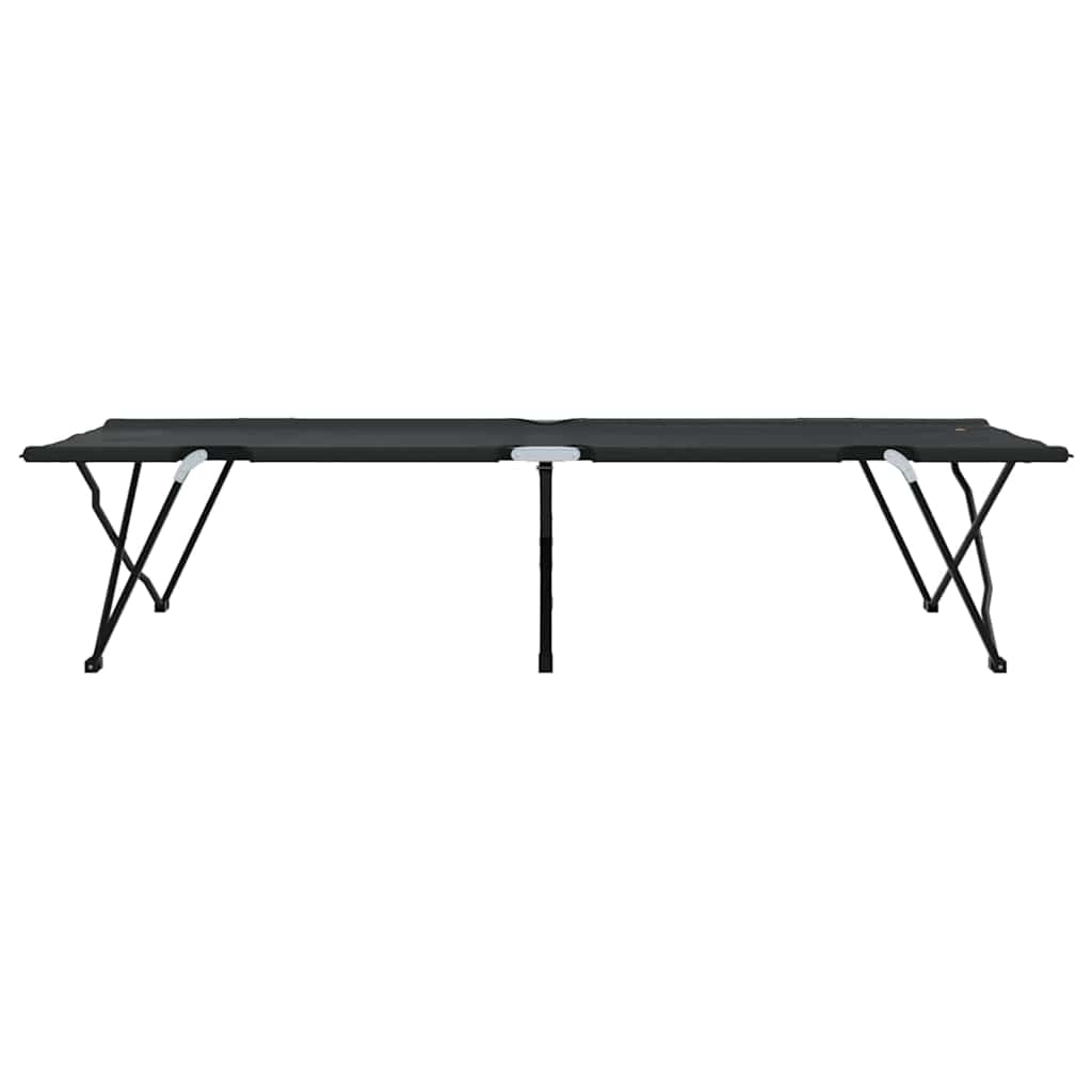 Klapp Schlafbett fürs Camping 2 stk. Schwarz 206 x 76 x 74 cm