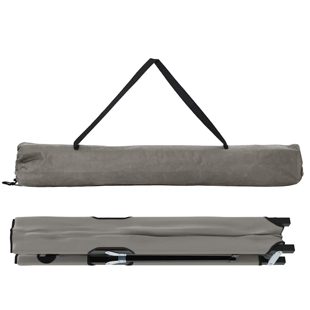 Klapp Schlafbett fürs Camping 2 stk. Grau 206 x 76 x 74 cm