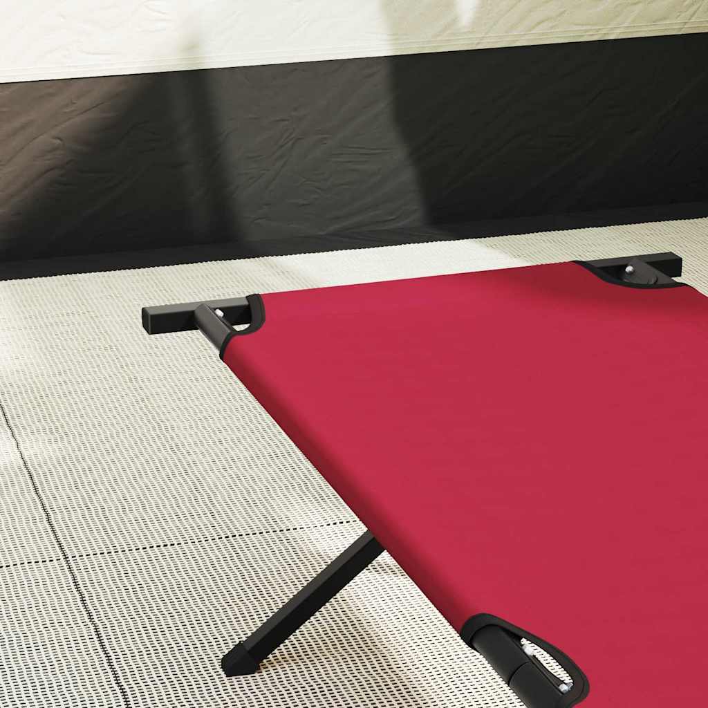 Klapp Schlafbett fürs Camping Rot 193 x 69 x 45 cm Oxford-stoff