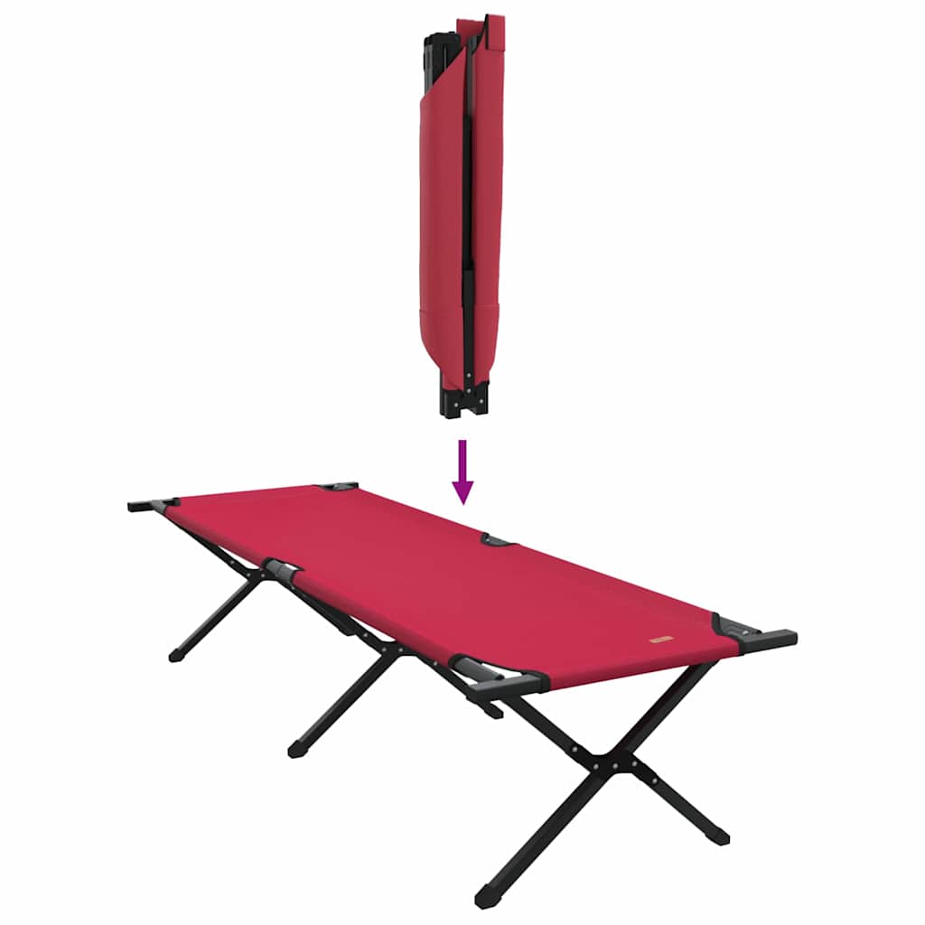 Klapp Schlafbett fürs Camping Rot 193 x 69 x 45 cm Oxford-stoff