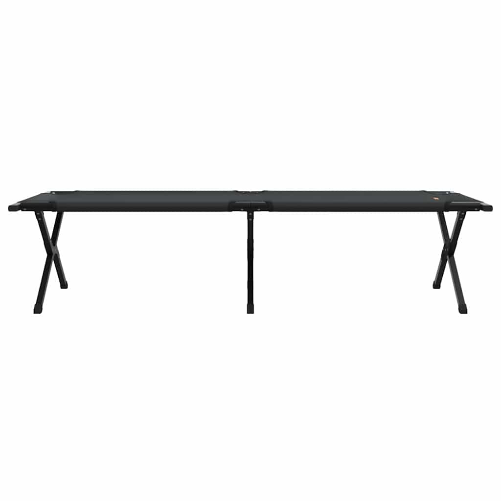 Klapp Schlafbett fürs Camping 2 stk. Schwarz 193 x 69 x 45 cm