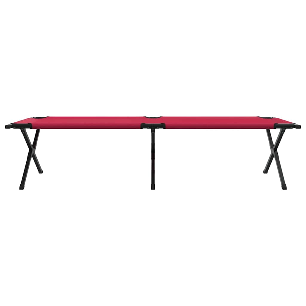 Klapp Schlafbett fürs Camping Rot 210 x 80 x 46 cm Oxford-stoff