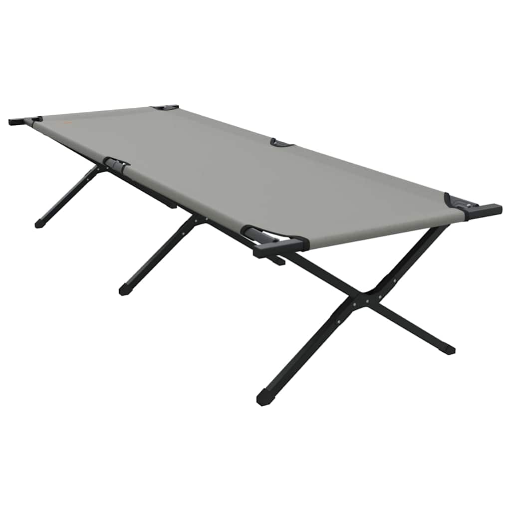 Klapp Schlafbett fürs Camping Grau 210 x 80 x 46 cm