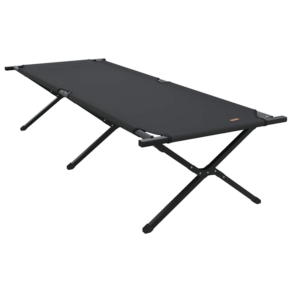 Klapp Schlafbett fürs Camping 2 stk. Schwarz 210 x 80 x 46 cm