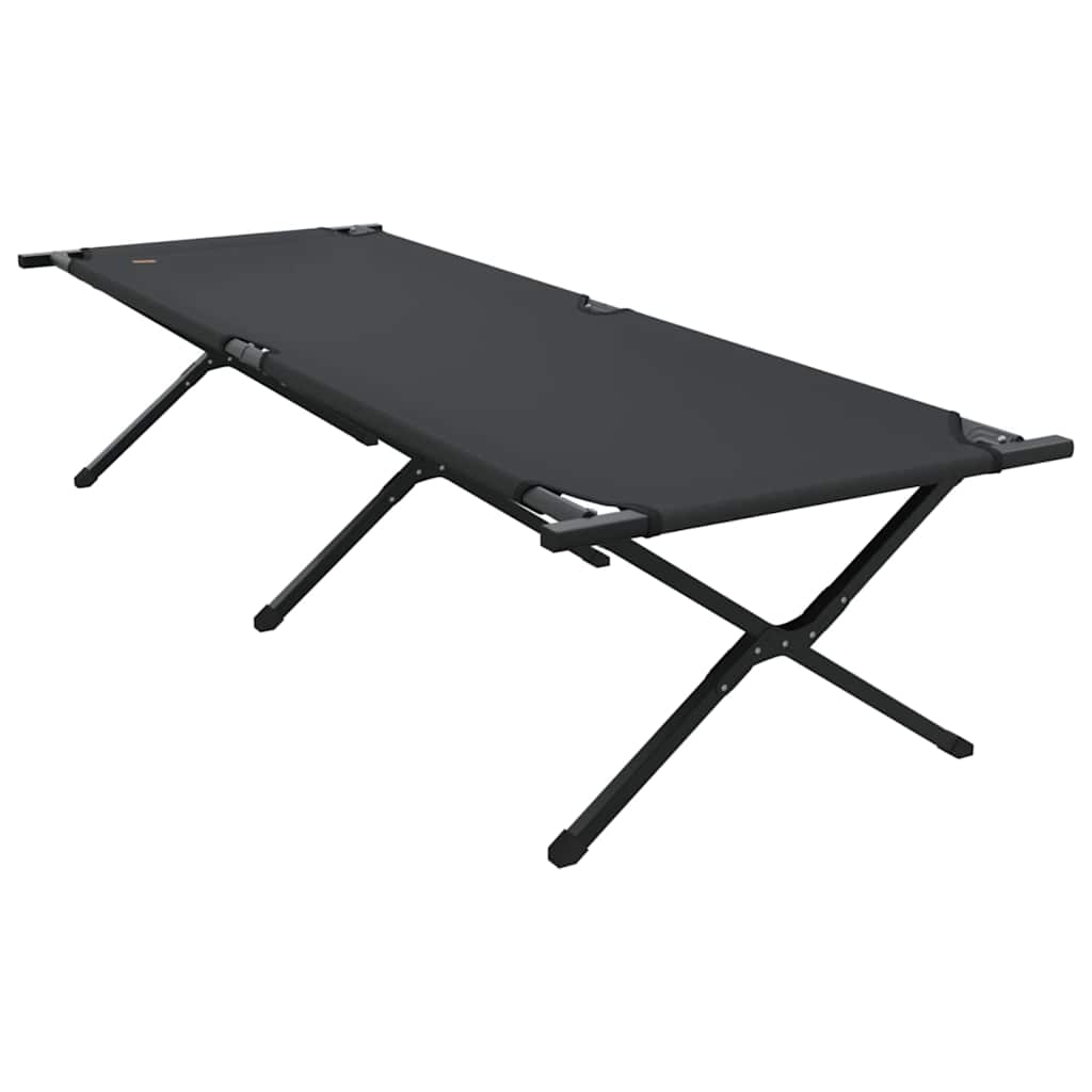 Klapp Schlafbett fürs Camping 2 stk. Schwarz 210 x 80 x 46 cm