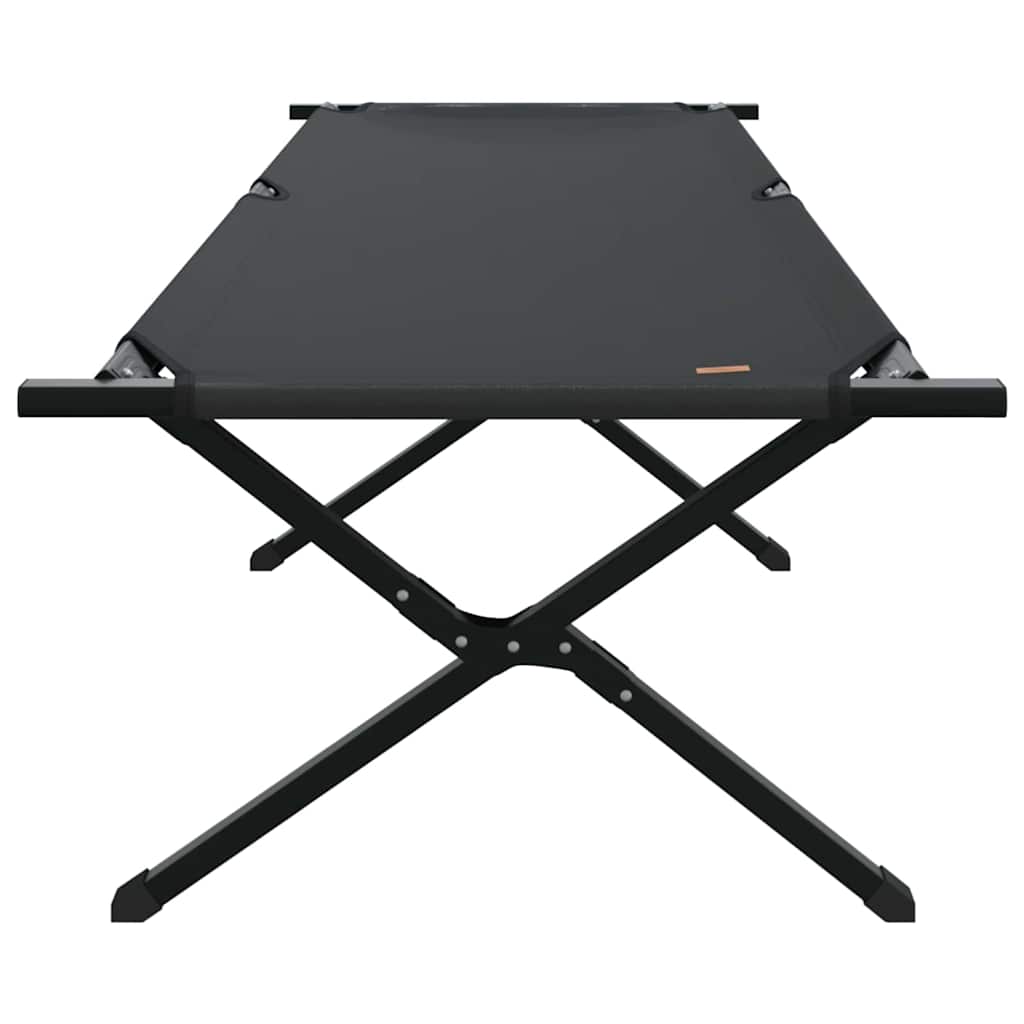 Klapp Schlafbett fürs Camping 2 stk. Schwarz 210 x 80 x 46 cm