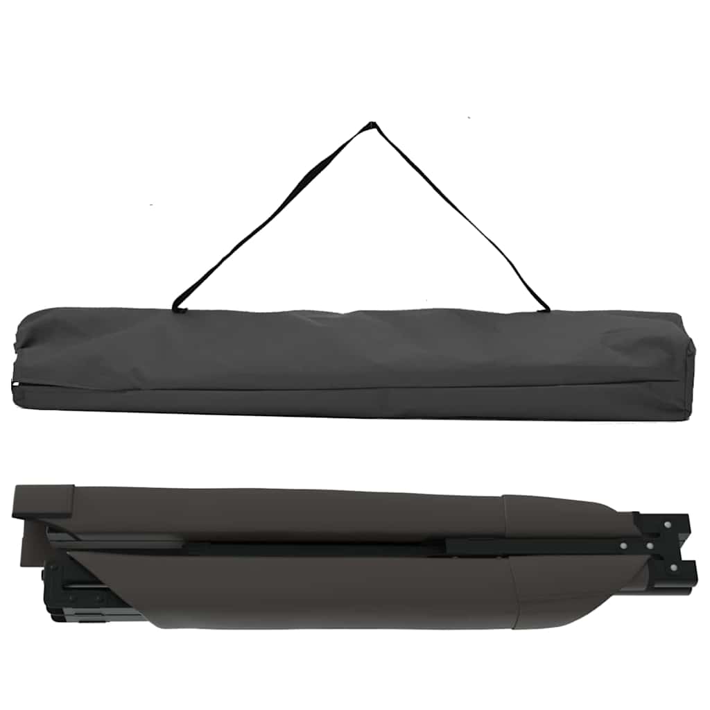Klapp Schlafbett fürs Camping 2 stk. Schwarz 210 x 80 x 46 cm