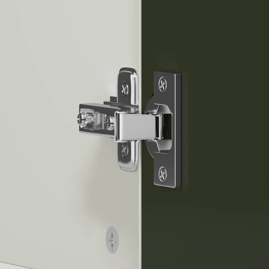 Kreidetafel Kleiderschrank mit Schubladen Weiß Holzwerkstoff